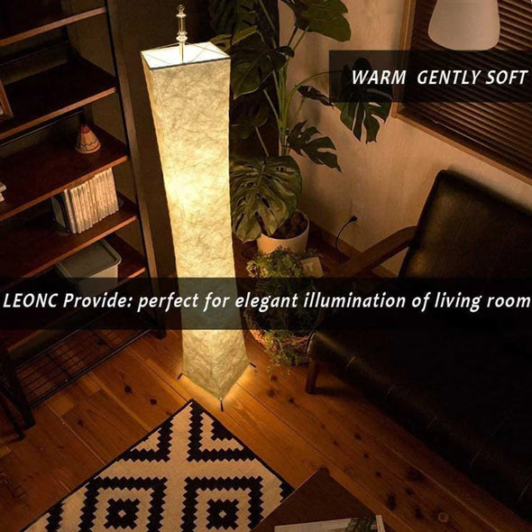 Minimalist Design Fabric Shade LED Floor Lamp