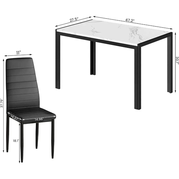 Minimalist Modern Dining Table Set